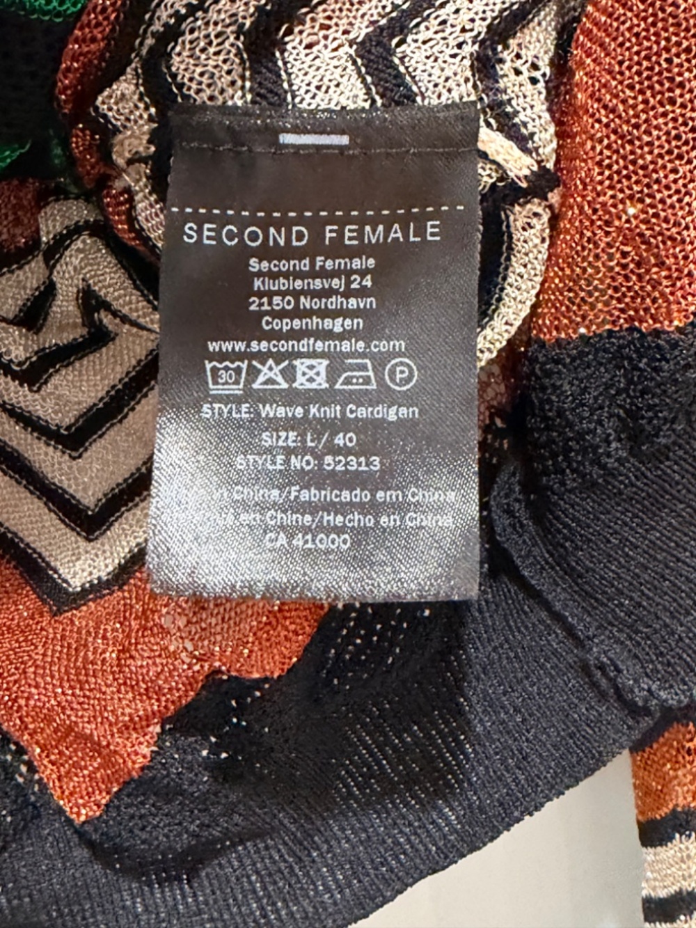Second Female Cardigan Women's Size L - Picture 6 of 6